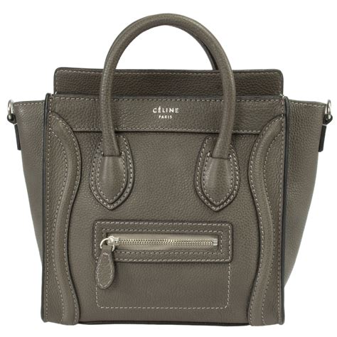 celine nano bag grey|Celine nano bag colors.